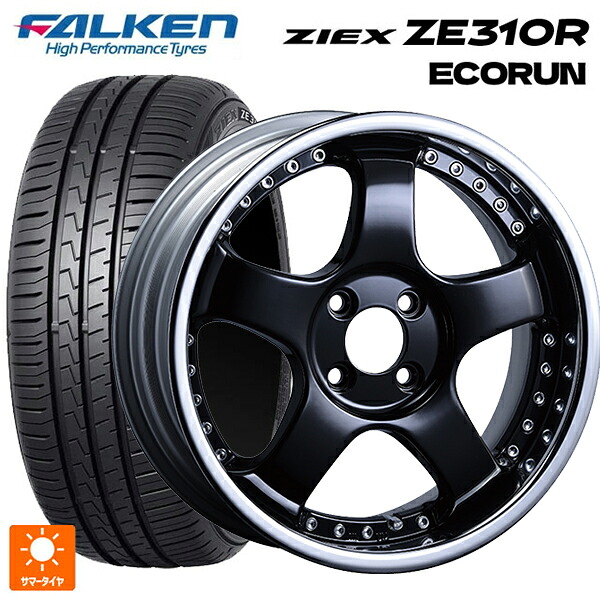 195/50R16 88V XL ファルケン ジークス ZE310R エコラン タナベ SSR プロフェッサー SP1R ブラック 16-6.5J 国産車用 サマータイヤホイール4本セット