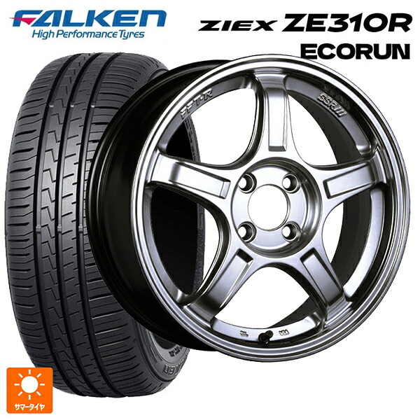 195/50R16 88V XL ファルケン ジークス ZE310R エコラン タナベ SSR GT X03 クロームシルバー 16-6.5J 国産車用 サマータイヤホイール4本セット