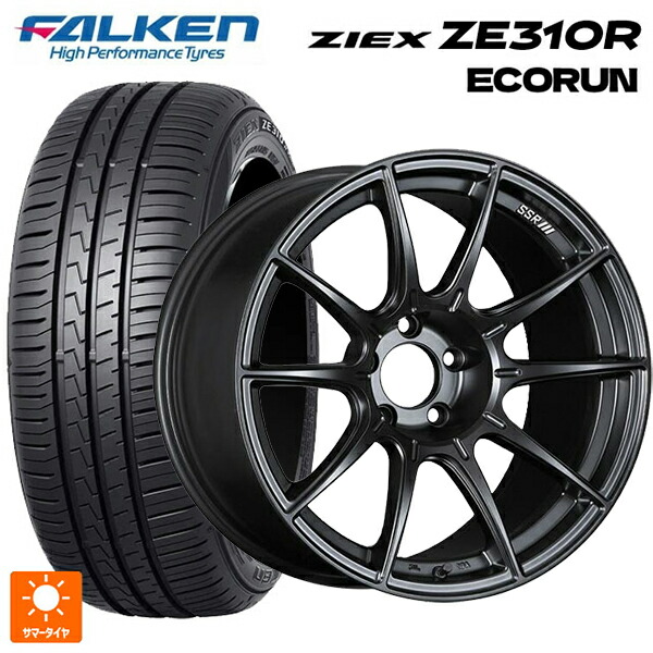 215/50R17 95W XL ファルケン ジークス ZE310R エコラン タナベ SSR GT X01 フラットブラック 17-7J 国産車用 サマータイヤホイール4本セット|タイヤホイール専門店コニシタイヤ