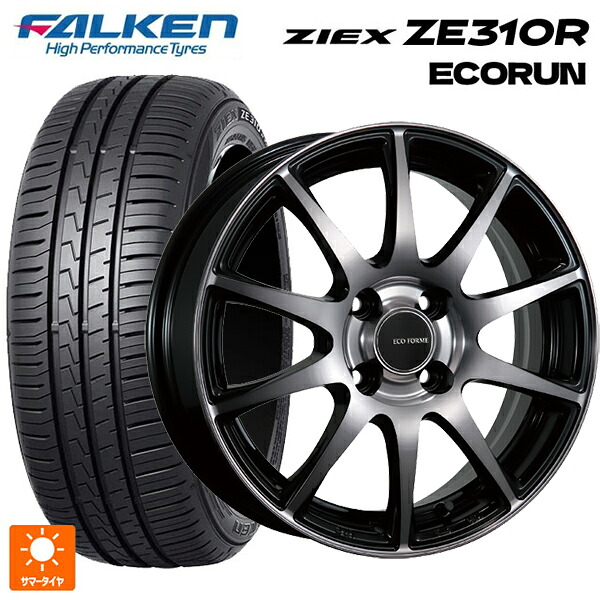 185/60R15 88H XL ファルケン ジークス ZE310R エコラン ブリヂストン エコフォルム CRS23 B/NB 15-5.5J 国産車用 サマータイヤホイール4本セット