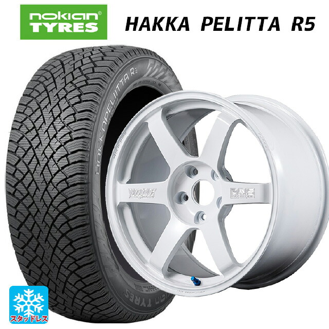 225/40R18 92T XL ノキアン ハッカペリッタR5 レイズ ボルクレーシング TE37サーガ S-プラス 30TH マシニングバージョン WH 18-8J 国産車用 スタッドレスタイヤホイール4本セット