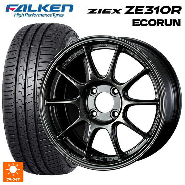 185/65R15 88H ファルケン ジークス ZE310R エコラン ウェッズ ウェッズスポーツ TC105X EJ-TITAN 15-7J 国産車用 サマータイヤホイール4本セット