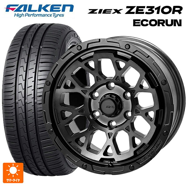 205/60R16 96W XL ファルケン ジークス ZE310R エコラン 4×4エンジニアリング エアーG ロックス ゴーストエディション ゴーストエディション 16-7J 国産車用 サマータイヤホイール4本セット