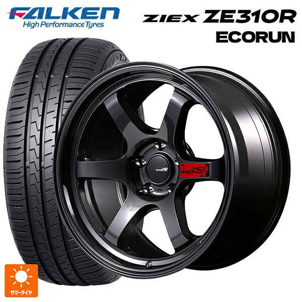 225/55R17 101W XL ファルケン ジークス ZE310R エコラン エムアイディー MIDレーシング R06 クリスタルブラック 17-7J 国産車用 サマータイヤホイール4本セット｜タイヤホイール専門店コニシタイヤ