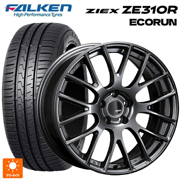 205/50R17 93W XL ファルケン ジークス ZE310R エコラン タナベ SSR GTV04 METALLIC GRAY 17-7J 国産車用 サマータイヤホイール4本セット