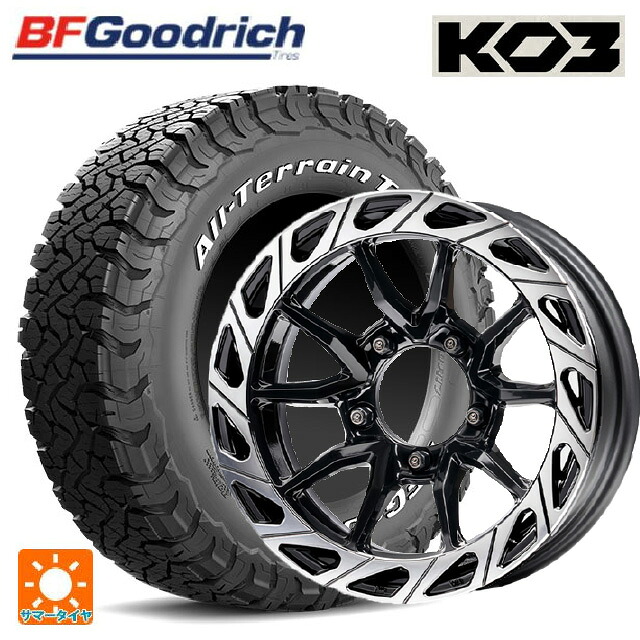 215/70R16 100/97S BFグッドリッチ オールテレーン TA KO3 ホワイトレター 正規品 # エムズスピード ジュリア ガンマ BLACK / POLISH 16-6J 国産車用 サマータイヤホイール4本セット|タイヤホイール専門店コニシタイヤ