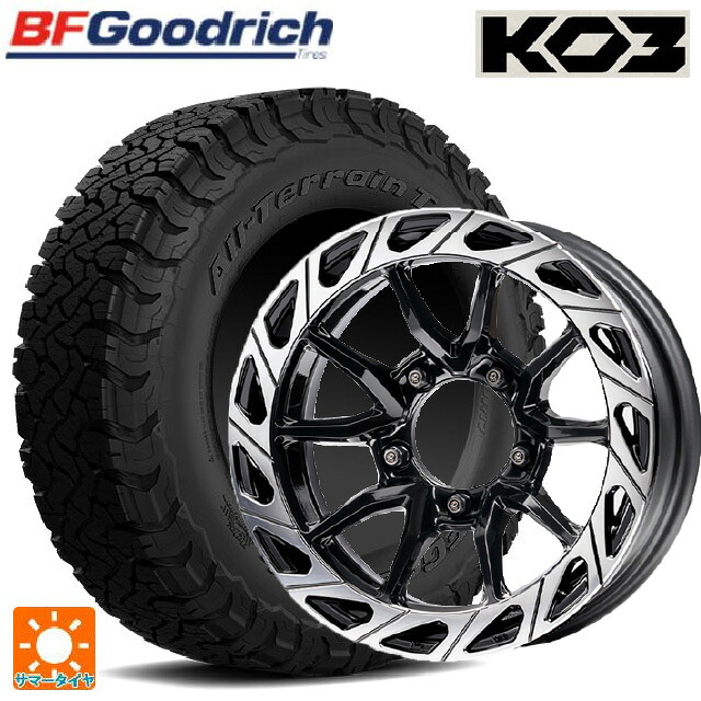 215/65R16 103/100S BFグッドリッチ オールテレーン TA KO3 ブラックレター 正規品 エムズスピード ジュリア ガンマ BLACK / POLISH 16-6J 国産車用 サマータイヤホイール4本セット｜タイヤホイール専門店コニシタイヤ