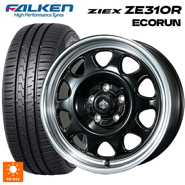 215/60R17 96H ファルケン ジークス ZE310R エコラン トピー ランドフット SWZ グロスブラックリムポリッシュ 17-7J 国産車用 サマータイヤホイール4本セット 78,606円