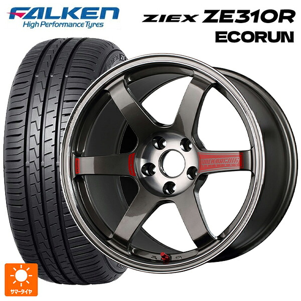 225/40R18 92W XL ファルケン ジークス ZE310R エコラン レイズ ボルクレーシング TE37 サーガ SL PG 18-8.5J 国産車用 サマータイヤホイール4本セット|タイヤホイール専門店コニシタイヤ