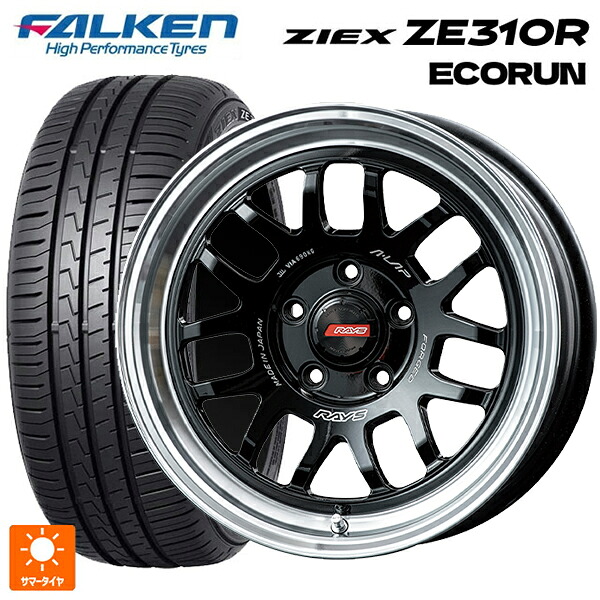 205/60R16 96W XL ファルケン ジークス ZE310R エコラン レイズ A LAP(エーラップ) 07X BD 16-7J 国産車用 サマータイヤホイール4本セット