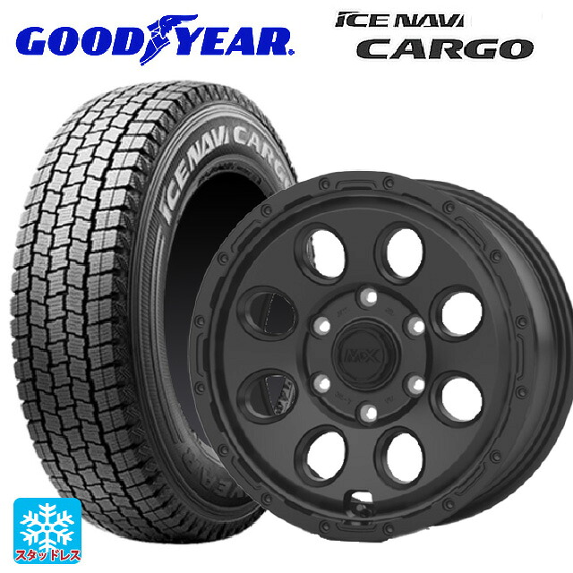 2026年製 195/80R15 107/105N グッドイヤー アイスナビ カーゴ # ホットスタッフ マッドクロス リーコン MBK 15-6J 国産車用 スタッドレスタイヤホイール4本セット|タイヤホイール専門店コニシタイヤ