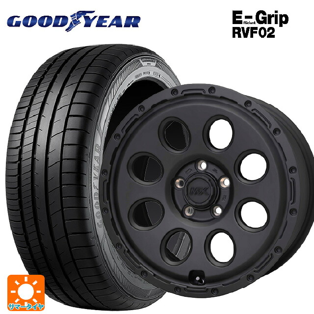205/60R16 92V グッドイヤー エフィシェントグリップ RVF02 ホットスタッフ マッドクロス リーコン MBK 16-6.5J 国産車用 サマータイヤホイール4本セット|タイヤホイール専門店コニシタイヤ