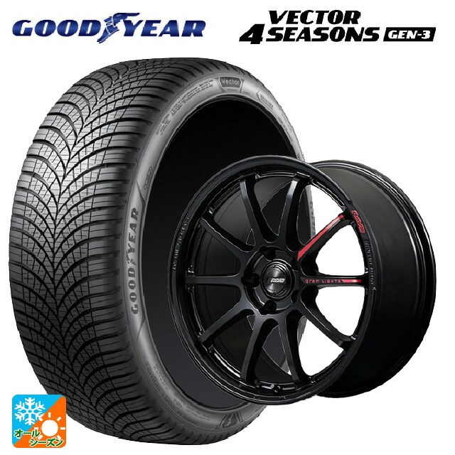 2024年製 215/60R17 100V XL グッドイヤー ベクター4シーズンズ ジェン3 レイズ グラムライツ 57NR リミテッド2 SB 17-7J 国産車用 オールシーズンタイヤホイール4本セット|タイヤホイール専門店コニシタイヤ