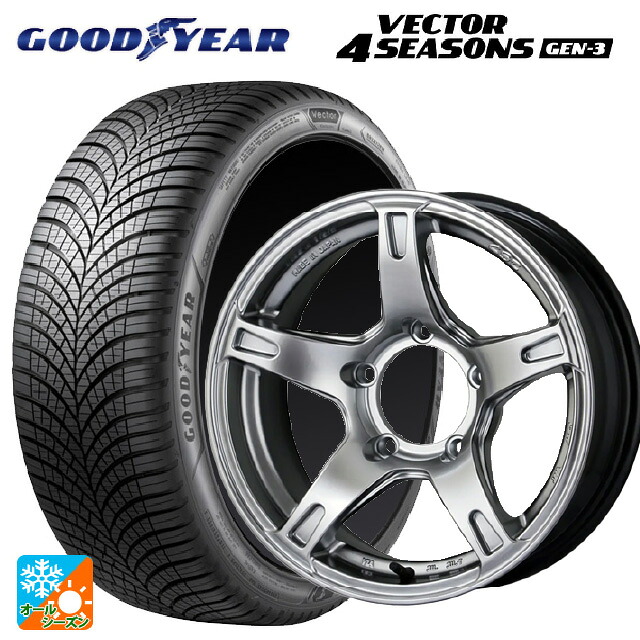 215/65R16 102V XL グッドイヤー ベクター4シーズンズ ジェン3 ドゥオール CST ゼロワンハイパー VJ ハイパーシルバー 16-6J 国産車用 オールシーズンタイヤホイール4本セット｜タイヤホイール専門店コニシタイヤ