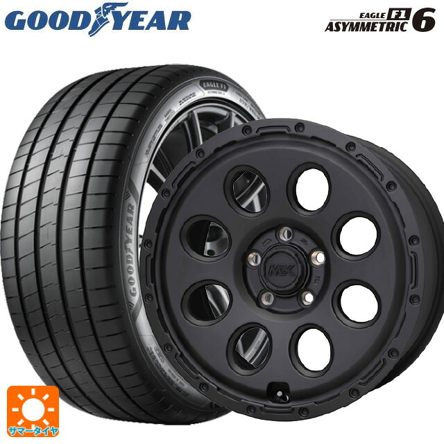215/45R17 91Y XL グッドイヤー イーグル F1 アシメトリック6 ホットスタッフ マッドクロス リーコン MBK 17-7.5J 国産車用 サマータイヤホイール4本セット|タイヤホイール専門店コニシタイヤ