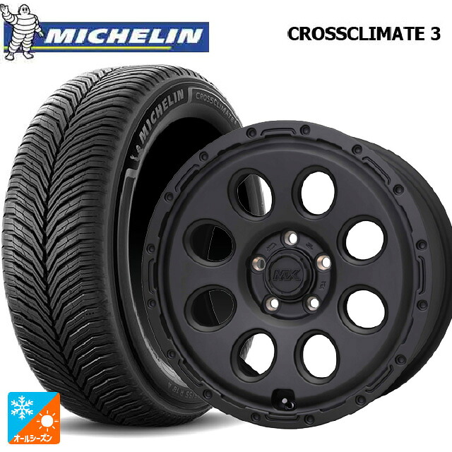 205/55R17 95V XL ミシュラン クロスクライメイト3 正規品 ホットスタッフ マッドクロス リーコン MBK 17-7.5J 国産車用 オールシーズンタイヤホイール4本セット｜タイヤホイール専門店コニシタイヤ