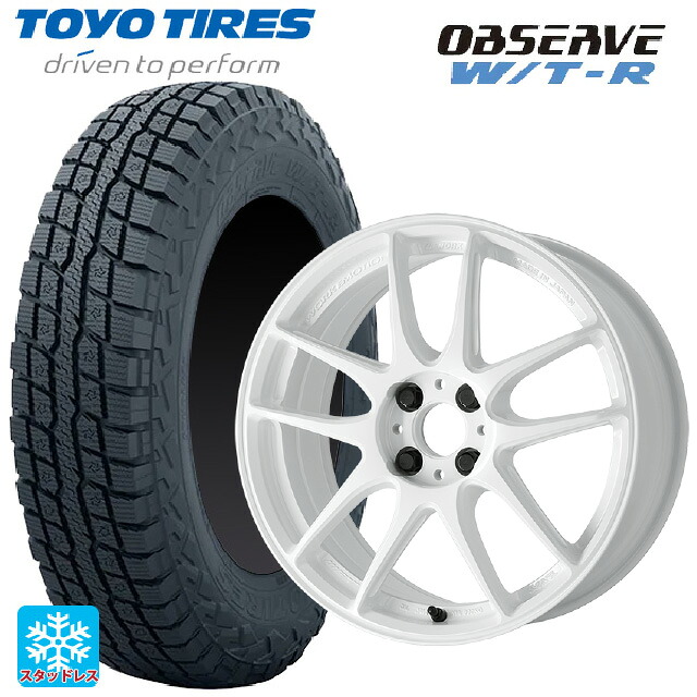 245/65R17 111Q XL トーヨー オブザーブ W/T-R ワーク エモーション CR至極 ICW 17-7J 国産車用 スタッドレスタイヤホイール4本セット