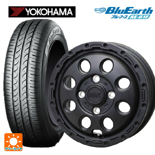 185/70R14 88S ヨコハマ ブルーアース AE01F ホットスタッフ マッドクロス リーコン MBK 14-5J 国産車用 サマータイヤホイール4本セット｜タイヤホイール専門店コニシタイヤ