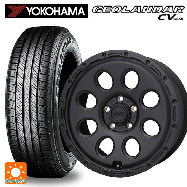 215/60R16 95V ヨコハマ ジオランダー CV G058 正規品 ホットスタッフ マッドクロス リーコン MBK 16-6.5J 国産車用 サマータイヤホイール4本セット｜タイヤホイール専門店コニシタイヤ