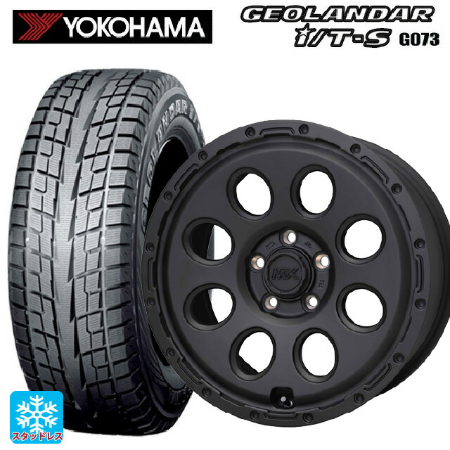 215/65R16 98Q ヨコハマ ジオランダー ITS G073 正規品 ホットスタッフ マッドクロス リーコン MBK 16-6.5J 国産車用 スタッドレスタイヤホイール4本セット|タイヤホイール専門店コニシタイヤ