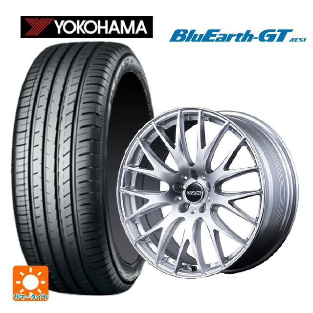 225/40R19 93W XL ヨコハマ ブルーアースGT AE51 レイズ ホムラ 2X9 プラス ZNK 19-8J 国産車用 サマータイヤホイール4本セット｜タイヤホイール専門店コニシタイヤ