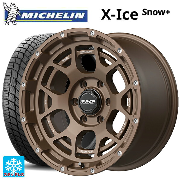 265/60R18 114H XL ミシュラン 正規品 エックスアイス スノー プラス レイズ チームデイトナ M6 JPL 18-9J 国産車用 スタッドレスタイヤホイール4本セット|タイヤホイール専門店コニシタイヤ