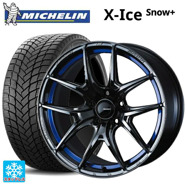 225/45R18 95H XL ミシュラン 正規品 エックスアイス スノー プラス # ウェッズ ウェッズスポーツ SA 01R BLC2 18-8.5J 国産車用 スタッドレスタイヤホイール4本セット｜タイヤホイール専門店コニシタイヤ