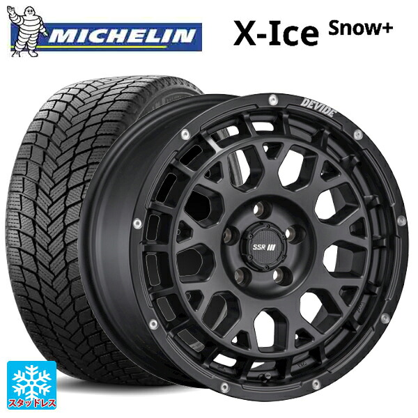 215/50R17 95H XL ミシュラン 正規品 エックスアイス スノー プラス タナベ SSR ディバイド GM フラットブラック 17-7.5J 国産車用 スタッドレスタイヤホイール4本セット|タイヤホイール専門店コニシタイヤ