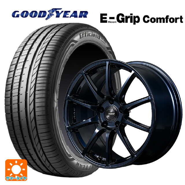 235/50R18 101W XL グッドイヤー エフィシェントグリップ コンフォート レイズ グラムライツ 57TR 2XZ 18-8.5J 国産車用 サマータイヤホイール4本セット