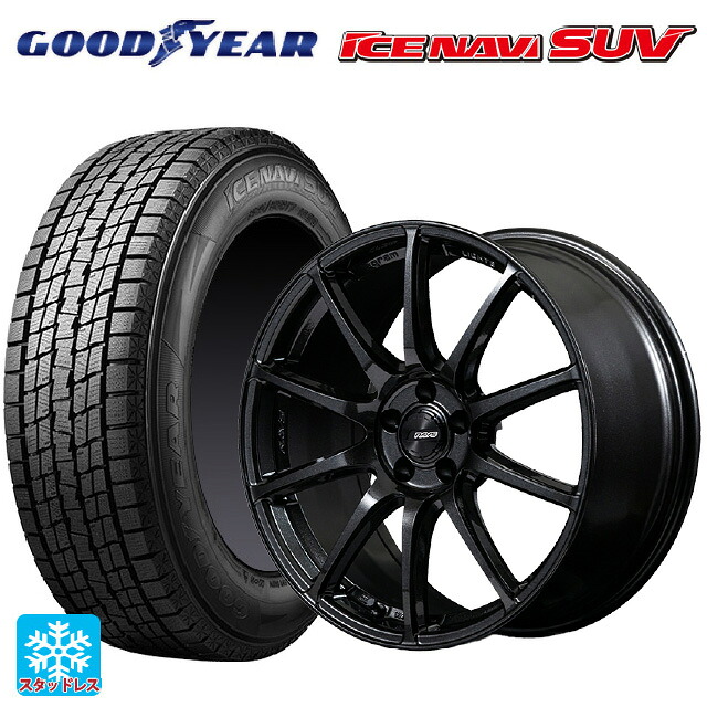 トヨタ RAV4(60系)用 2025年製 235/60R18 107Q XL グッドイヤー アイスナビ SUV レイズ グラムライツ 57TR 6XZ 新品スタッドレスタイヤホイール 4本セット