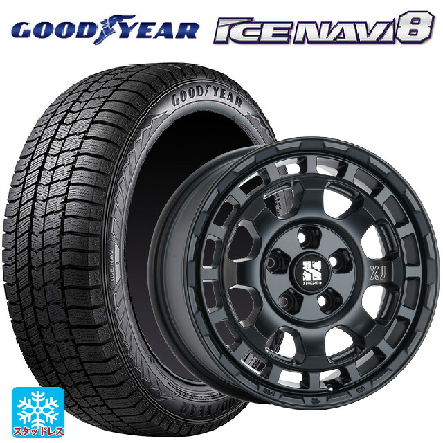 165/55R14 72Q グッドイヤー アイスナビ8 エムエルジェイ エクストリームJ サバンザ マットブロンズ 14-4.5J 国産車用 スタッドレスタイヤホイール4本セット 73,981円