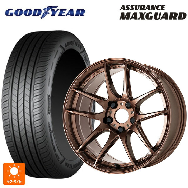 235/45R18 98W XL グッドイヤー アシュアランス マックスガード ワーク エモーション CR至極 AMG 18-8.5J 国産車用 サマータイヤホイール4本セット|タイヤホイール専門店コニシタイヤ