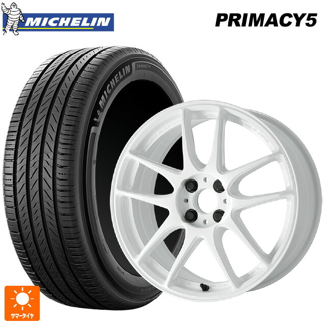 245/45R18 100W XL ミシュラン プライマシー5 正規品 ワーク エモーション CR至極 ICW 18-8.5J 国産車用 サマータイヤホイール4本セット