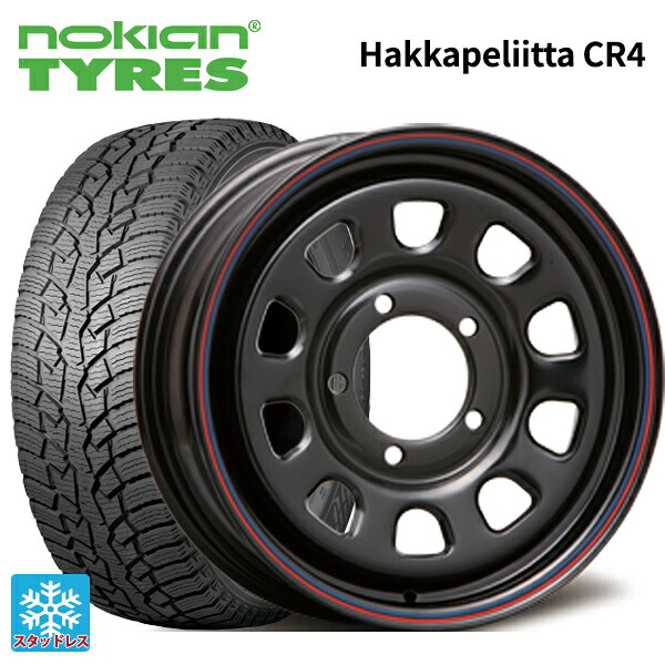215/65R16 109/107R ノキアン ハッカペリッタCR4 エムエルジェイ デイトナ SS Black 16-5.5J 国産車用 スタッドレスタイヤホイール4本セット|タイヤホイール専門店コニシタイヤ