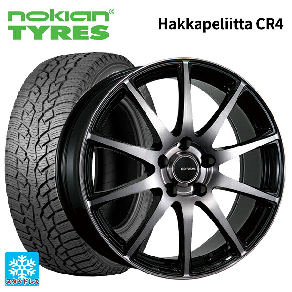 ニッサン キックス(P16系)用 215/60R17 109/107R ノキアン ハッカペリッタCR4 ブリヂストン エコフォルム CRS23 B/NB 新品スタッドレスタイヤホイール 4本セット｜タイヤホイール専門店コニシタイヤ