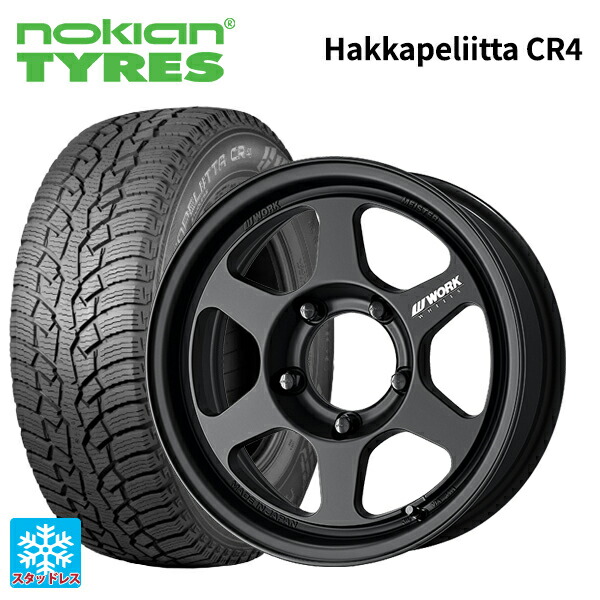215/65R16 109/107R ノキアン ハッカペリッタCR4 ワーク マイスター L1 1ピース SUV # MBL 16-6J 国産車用 スタッドレスタイヤホイール4本セット|タイヤホイール専門店コニシタイヤ