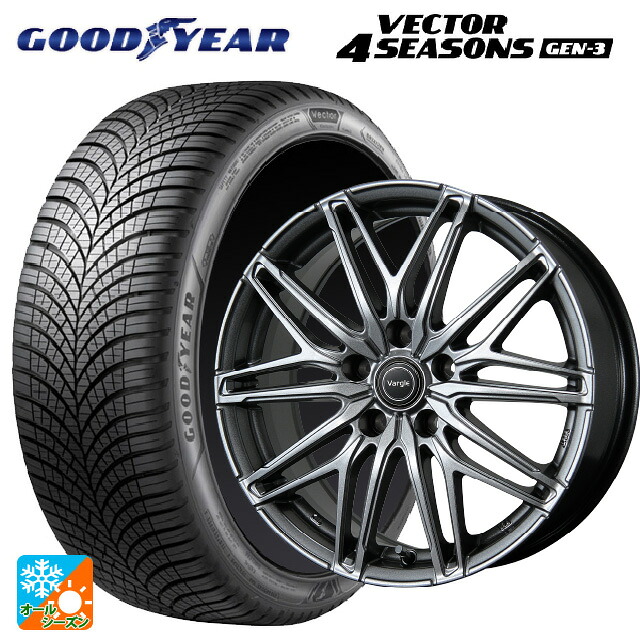 195/60R16 93V XL グッドイヤー ベクター4シーズンズ ジェン3 トピー ヴァーゲル アールフォーファイブ # S 16-6.5J 国産車用 オールシーズンタイヤホイール4本セット｜タイヤホイール専門店コニシタイヤ