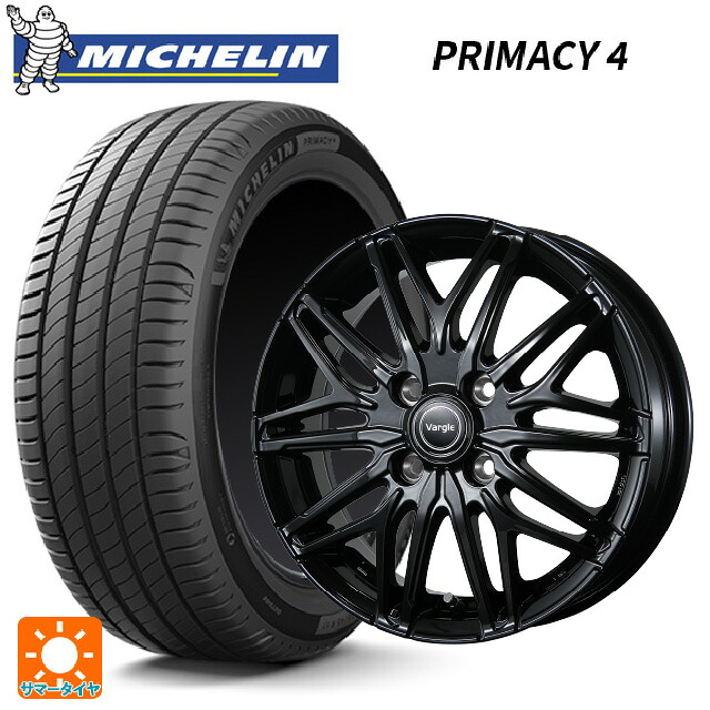 195/65R15 91V ミシュラン 正規品 プライマシー4 トピー ヴァーゲル アールフォーファイブ # グロスブラック 15-6J 国産車用 サマータイヤホイール4本セット|タイヤホイール専門店コニシタイヤ