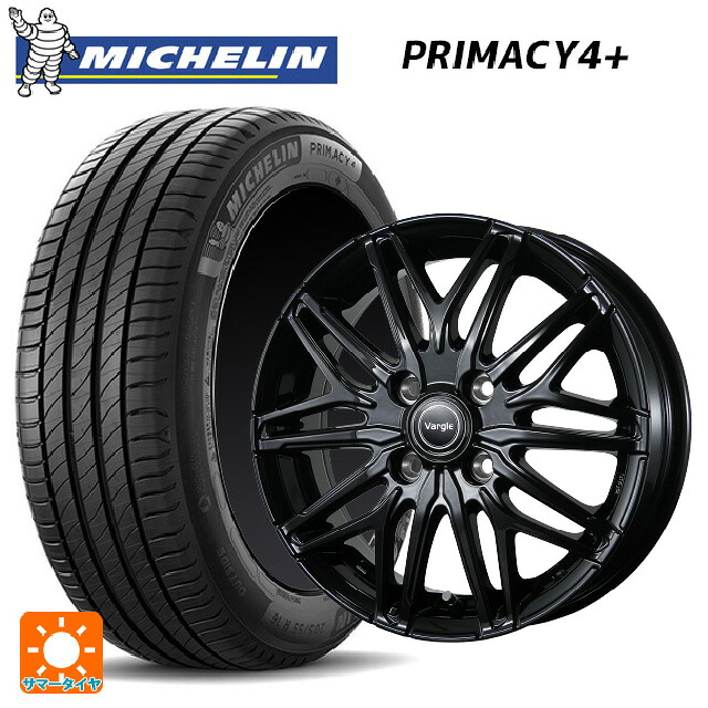 195/50R16 88V XL ミシュラン プライマシー4＋ 正規品 トピー ヴァーゲル アールフォーファイブ # グロスブラック 16-6J 国産車用 サマータイヤホイール4本セット｜タイヤホイール専門店コニシタイヤ