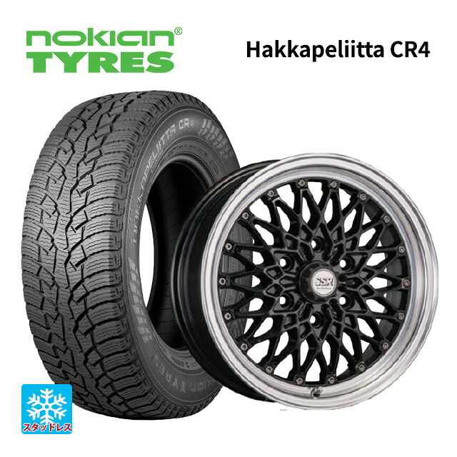 215/60R17 109/107R ノキアン ハッカペリッタCR4 タナベ SSR フォ&mdash;ミュラー メッシュ HC ブラック 17-6.5J 国産車用 スタッドレスタイヤホイール4本セット｜タイヤホイール専門店コニシタイヤ