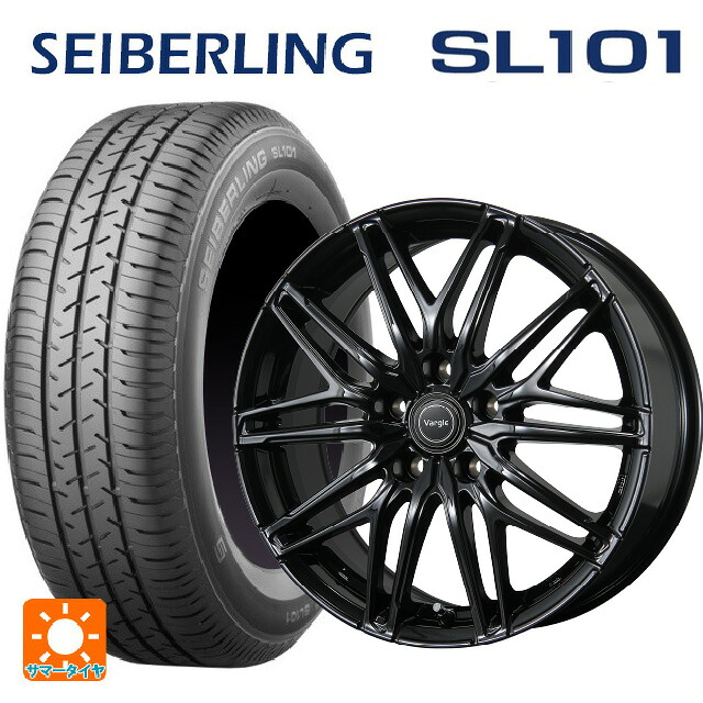 215/65R16 98S セイバーリング セイバーリング SL101(ブリヂストン工場生産) トピー ヴァーゲル アールフォーファイブ # グロスブラック 16-6.5J 国産車用 サマータイヤホイール4本セット|タイヤホイール専門店コニシタイヤ