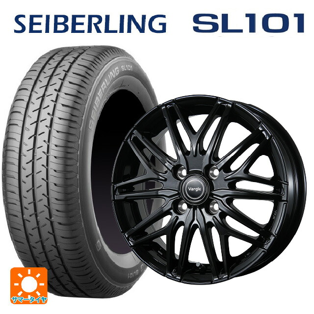 195/65R15 91S セイバーリング セイバーリング SL101(ブリヂストン工場生産) トピー ヴァーゲル アールフォーファイブ # グロスブラック 15-6J 国産車用 サマータイヤホイール4本セット|タイヤホイール専門店コニシタイヤ