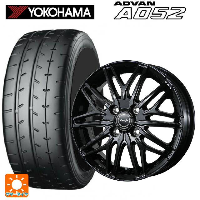225/50R16 96W XL ヨコハマ アドバン A052 正規品 トピー ヴァーゲル アールフォーファイブ # グロスブラック 16-6J 国産車用 サマータイヤホイール4本セット|タイヤホイール専門店コニシタイヤ