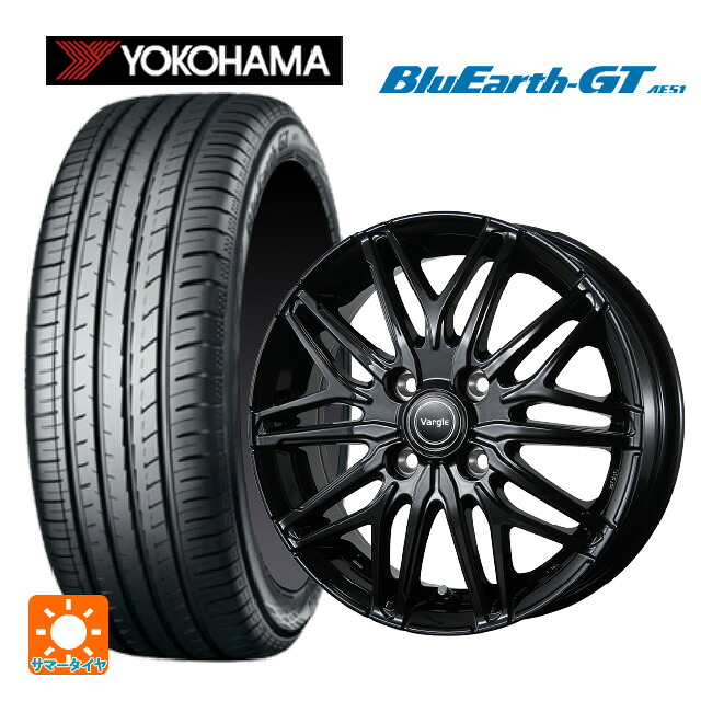 195/65R15 91H ヨコハマ ブルーアースGT AE51 トピー ヴァーゲル アールフォーファイブ # グロスブラック 15-6J 国産車用 サマータイヤホイール4本セット｜タイヤホイール専門店コニシタイヤ