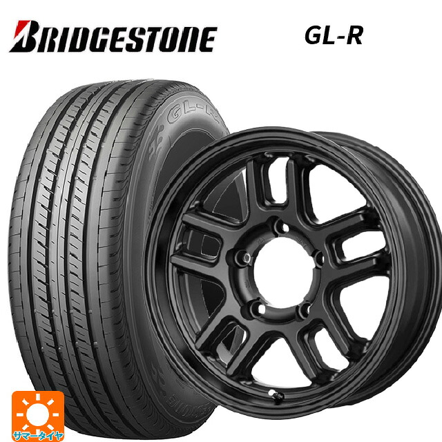 215/65R16 109/107R ブリヂストン GL-R 正規品 テクノピア マッドクリフ エボ # マットブラック 16-5.5J 国産車用 サマータイヤホイール4本セット｜タイヤホイール専門店コニシタイヤ