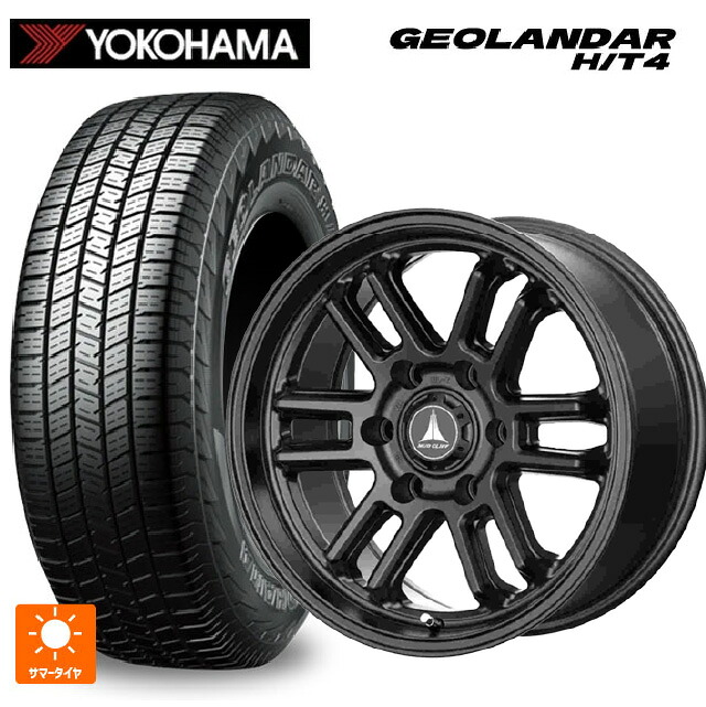 265/70R17 116H XL ヨコハマ ジオランダー HT4 G062 正規品 テクノピア マッドクリフ エボ # マットブラック 17-8J 国産車用 サマータイヤホイール4本セット｜タイヤホイール専門店コニシタイヤ