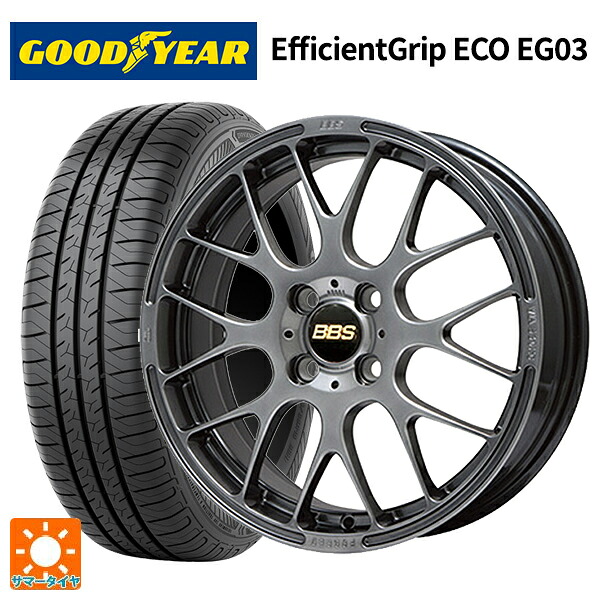 185/55R16 83V グッドイヤー エフィシェントグリップ エコ EG03 BBS RP DB 16-6J 国産車用 サマータイヤホイール4本セット｜タイヤホイール専門店コニシタイヤ