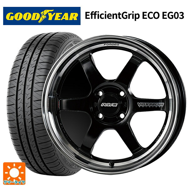 175/60R16 82H グッドイヤー エフィシェントグリップ エコ EG03 レイズ ボルクレーシング TE37KCR プログレッシブモデル KF 16-6J 国産車用 サマータイヤホイール4本セット｜タイヤホイール専門店コニシタイヤ