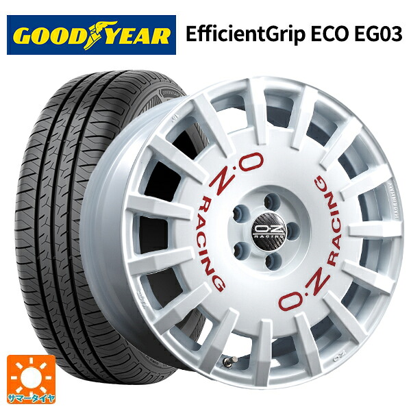 165/50R16 75V グッドイヤー エフィシェントグリップ エコ EG03 オーゼット レーシング ラリーレーシング WH 16-5J 国産車用 サマータイヤホイール4本セット｜タイヤホイール専門店コニシタイヤ