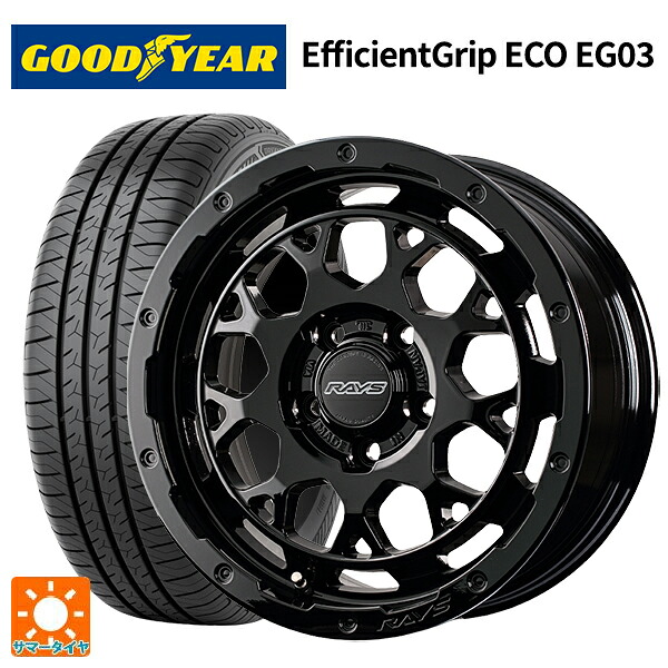 215/60R16 95V グッドイヤー エフィシェントグリップ エコ EG03 レイズ RS M9プラス # BXZ 16-7J 国産車用 サマータイヤホイール4本セット｜タイヤホイール専門店コニシタイヤ 104,500円